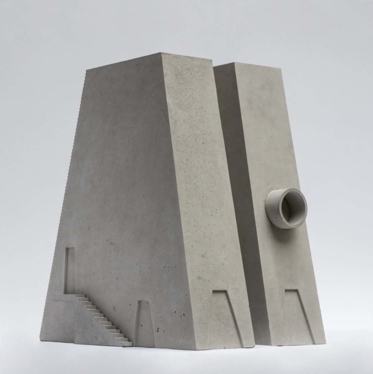 Pedro Reyes Casa Piramide, 2019 Steal and concrete 65 x 40 x 61 cm (25.59 x 15.75 x 24.02 in)