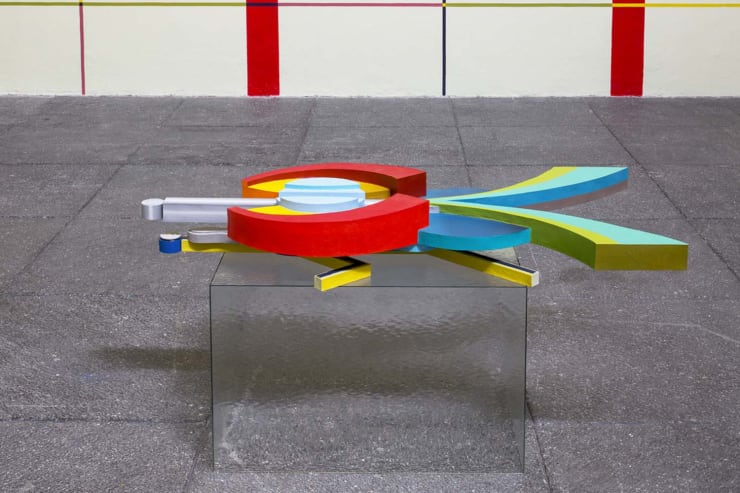 Rodrigo Hernandez ¿Qué escucho cuando escucho el discurrir del tiempo?, 2019 Papier-maché, acrylic and oil 16 x 161 x 75 cm (6.30 x 63.39 x 29.53 in)