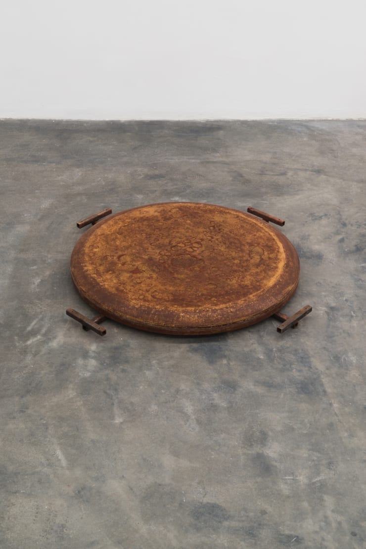 Tezontle Inserto, 2017 MDF, wood, pigment, steel 85 x 85 x 10 cm (33.46 x 33.46 x 3.94 in)