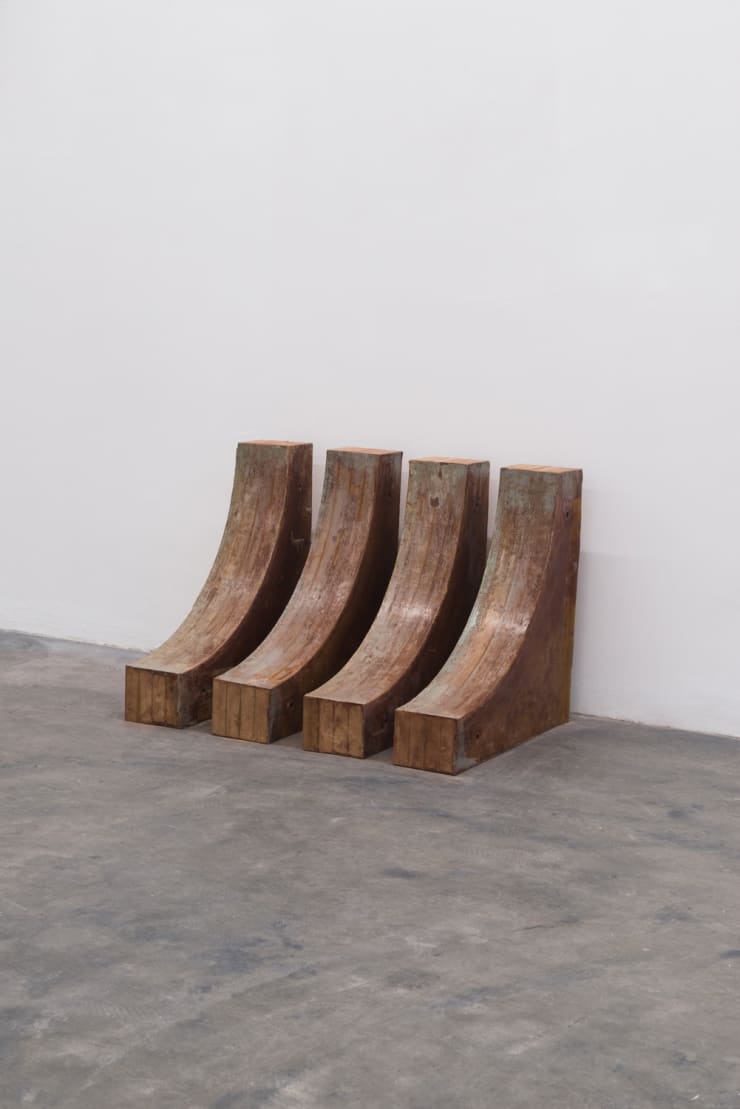 Tezontle Molde Contención, 2017 MDF wood, pigment 120 x 120 x 15 cm (47.24 x 47.24 x 5.91 in)