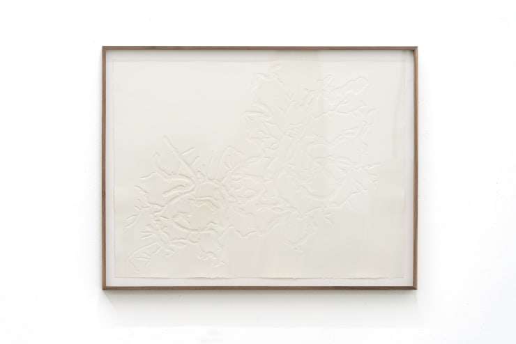 Federico Pérez Villoro Río Ausente 2, 2024 Relief (embossed) on cotton paper 67.5 x 87.3 x 4 cm (26.57 x 34.37 x 1.57 in)