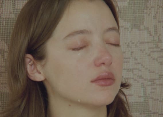 Manuela de Laborde Una caída , 2024 Projection captured in 16mm to ProRes 422 HQ. Color. Silent. 5'28" Variable dimensions Ed. of 5 + 1 AP