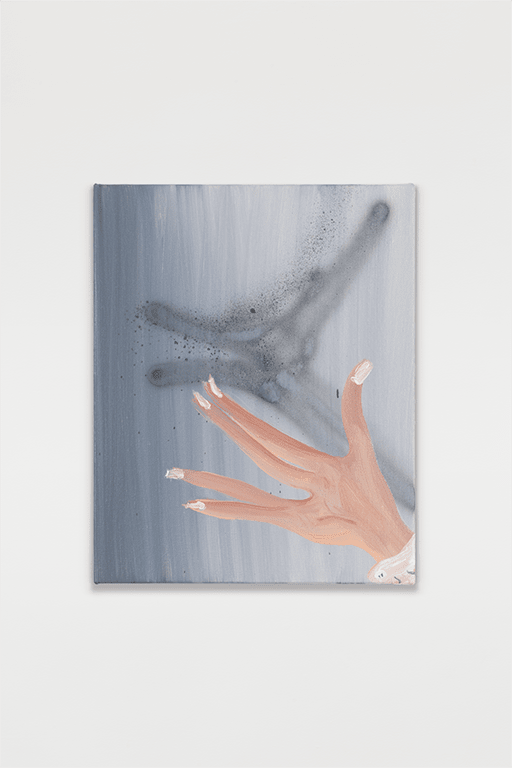 Jose Bonell Perro Labrador, 2025 Oil and spray paint on linen 46 x 38 x 3 cm (18.1 x 15 x 1.2 in)