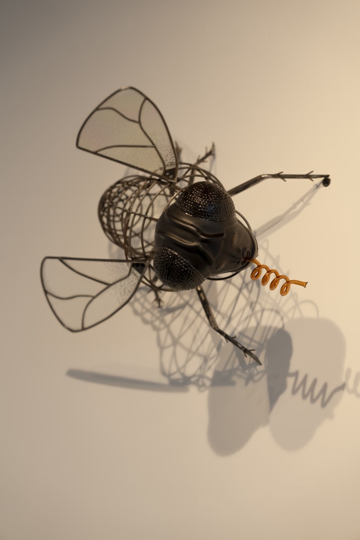 Naomi Rincón Gallardo Moscas I, 2024 Ceramic, glass, iron 50 x 70 x 60 cm (19.69 x 27.56 x 23.62 in) Edition of 2 plus 1 artist's proof (AP 1/1) (NRG-2024-04)