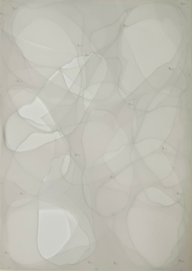 Untitled (Leftovers), 2013 pappír, saumspor, blýantur Untitled (Leftovers), 2013 paper, seam stitches, pencil 29,7 x 21 cm GRI0031