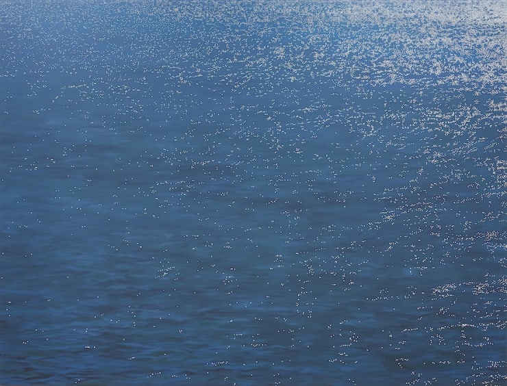 Merlandi Héðinsfjarðarvatn, 2018 olía á striga / oil on canvas 190 x 250 cm