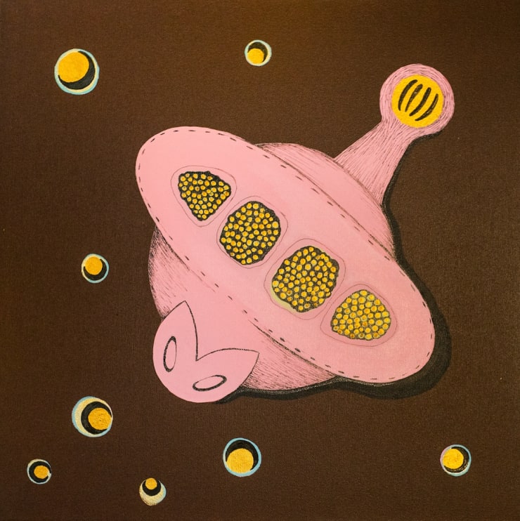 Spútnik, 2017 Acrylic paint on canvas 50 x 50 cm GKF0001