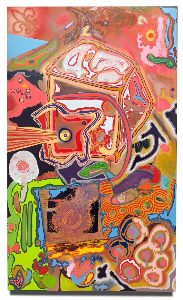 Enemy of good, 2017 Blönduð tækni á fundinn við / Mixed media on found wood 128 x 68,8 x 2,5 cm