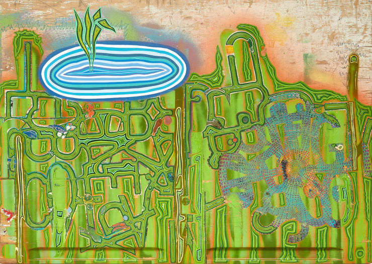 Skrifborð (natúrfisch), 2017 71 x 100 cm