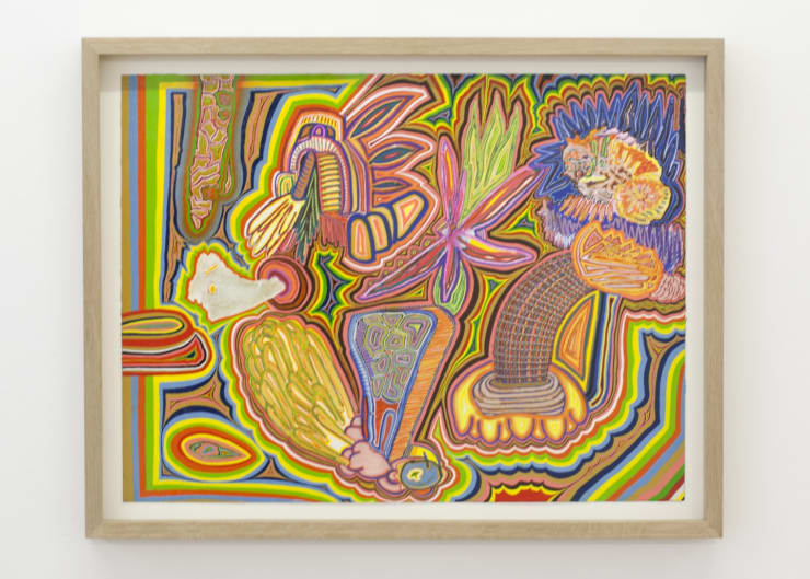 Perfúm esperanto, 2015 Blönduð tækni á pappír / Mixed media on paper 35,5 x 48 cm (13 15/16 x 18 7/8 in.) DÖH0011