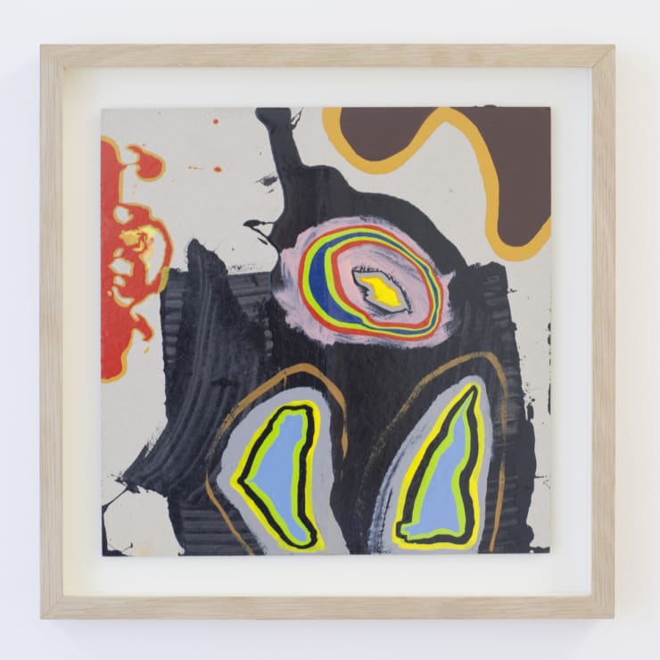 Kona 13, 2015 Blönduð tækni á fundinn við / Mixed media on found wood 38 x 38 cm. (14 15/16 x 14 15/16 in.) DÖH0021