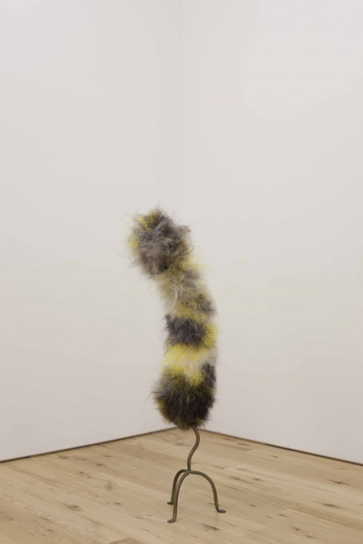 Tilfelli (Gæi), 2014 hár, net, málmur Nonsicle (Dude), 2014 synthetic hair, mesh, metal, plastic 100 x 23 x 23 cm HRA0049