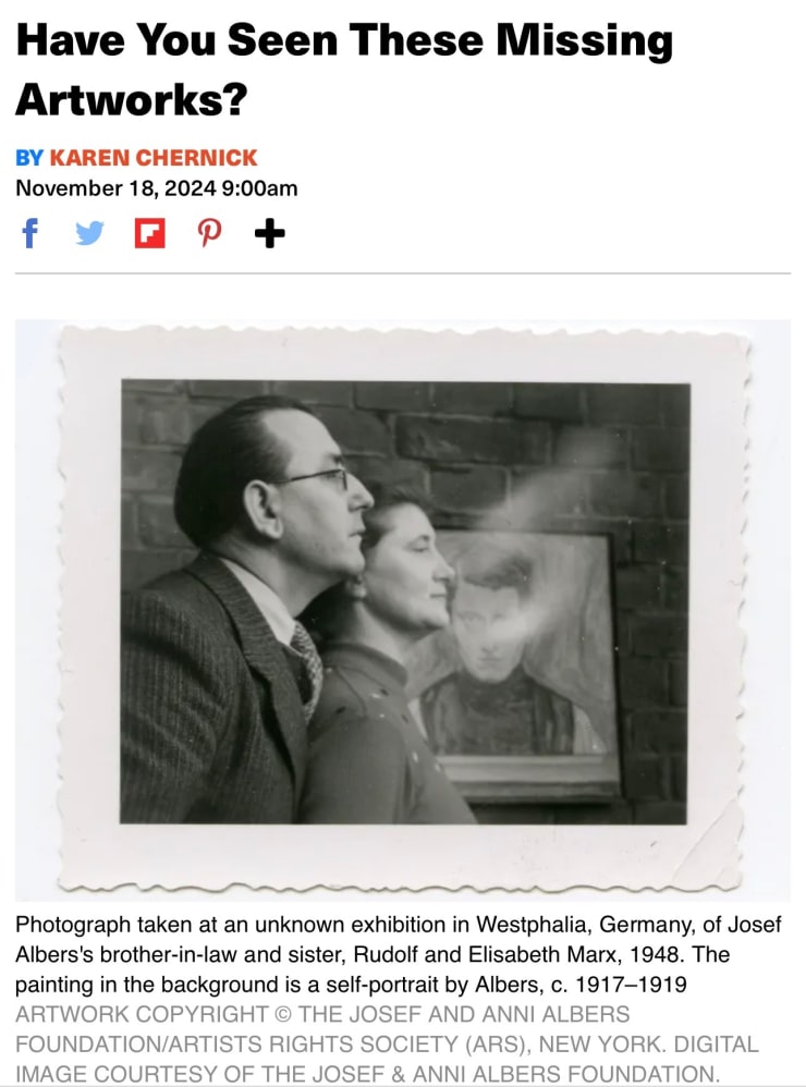 Have You Seen These Missing Artworks?