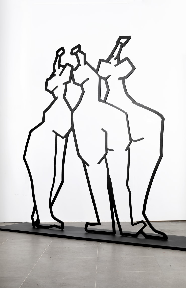 Ma Desheng Line M 1 Metal Sculpture 200 X 220 Cm 2024