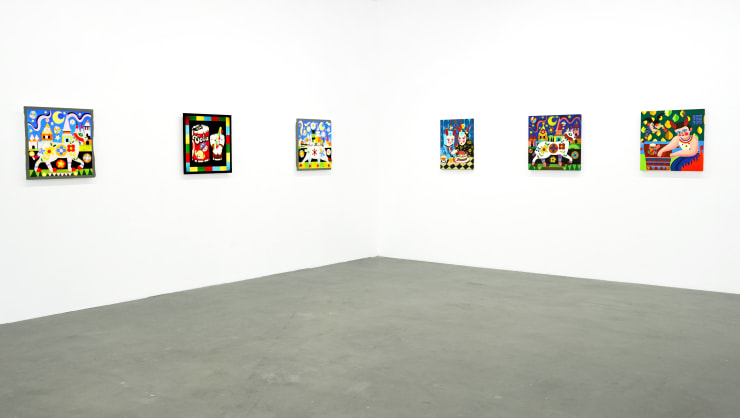 photo of the gallery with artwork on the walls