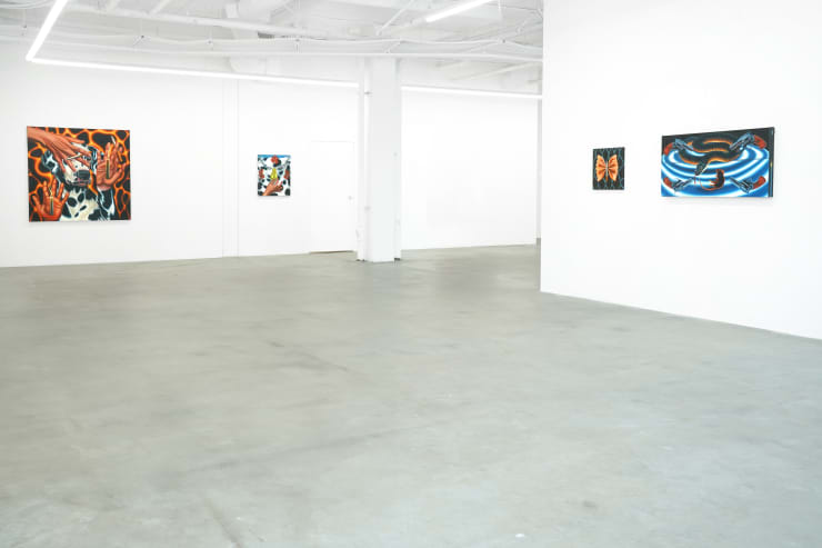photo of the gallery with artwork on the walls