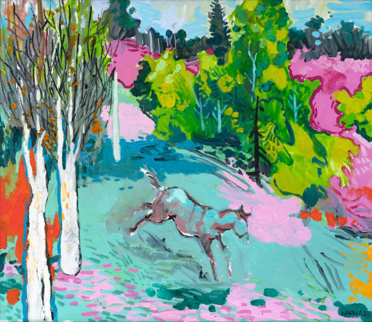 Abraham Lacalle Perra Gorda 2023 Oil On Canvas 92 X 106 Cm