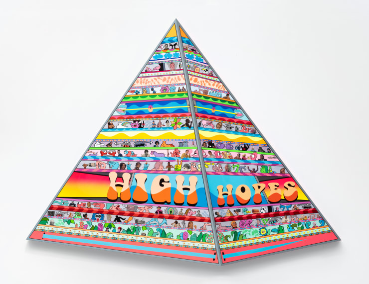 Erik Parker High Hopes 2022 Acrylic On Canvas Acr Lico Sobre Lienzo 198 X 142 Cm