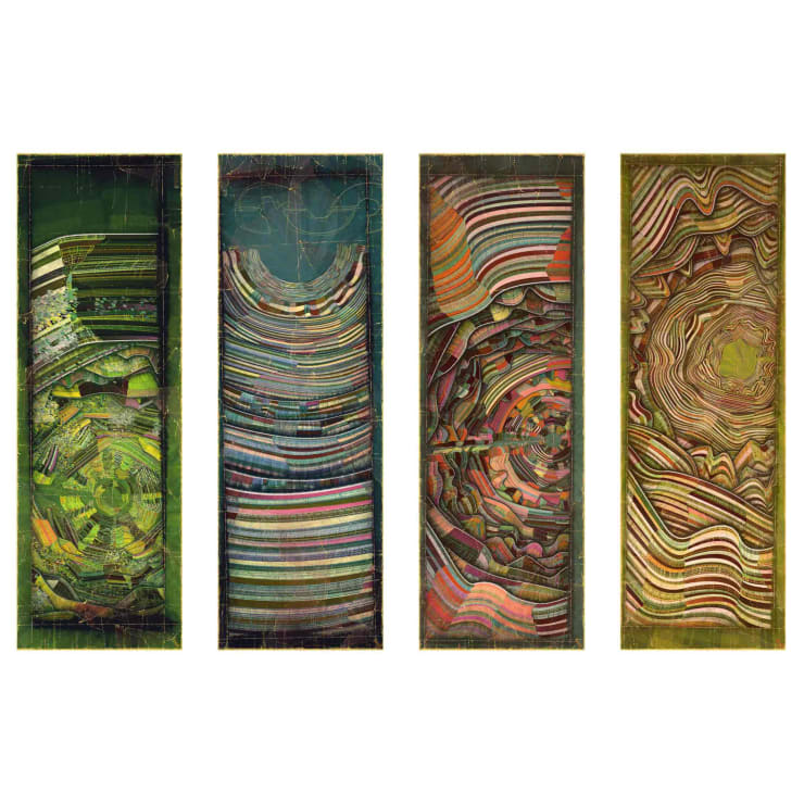 Harvey Rayner Covehithe, 2023 Archival ink on Hahnemühle German Etching Paper, 310gsm with hand-torn Deckled Edge Signed & Dated Series of 60 Fine Art Prints 60 x 20 in, 152.4 x 50.8 cm