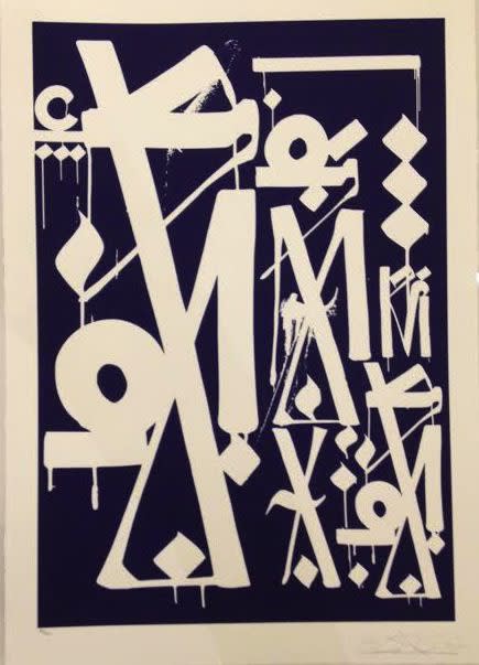 Retna Untitled from the Art Alliance/Provocateurs Show 2014 Serigraph 34h X 24w in. Edition of 200