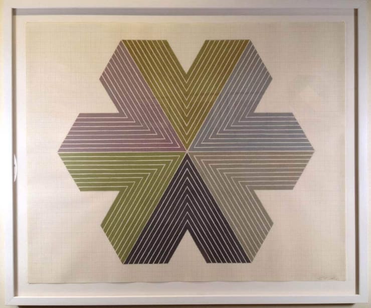 Frank Stella Star of Persia l Axsom l, 1967 Lithograph on English Vellum graph paper 26 x 31 inches Edition of 92