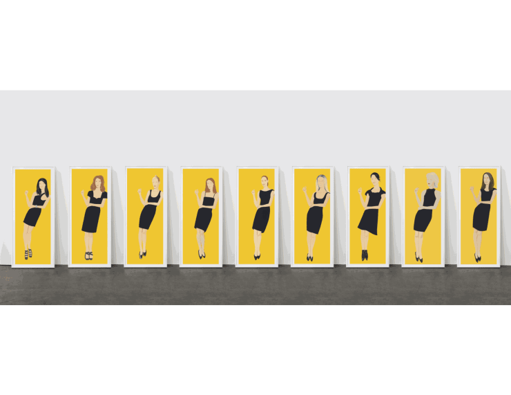 Alex Katz Black Dress Series (4 of 9 shown)