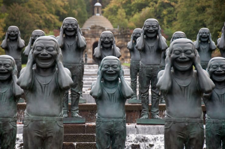 Terracotta Warriors (Contemporary) - Yue Minjun, October 18, 2010 by Paul Stevenson is licensed under CC BY 2.0.