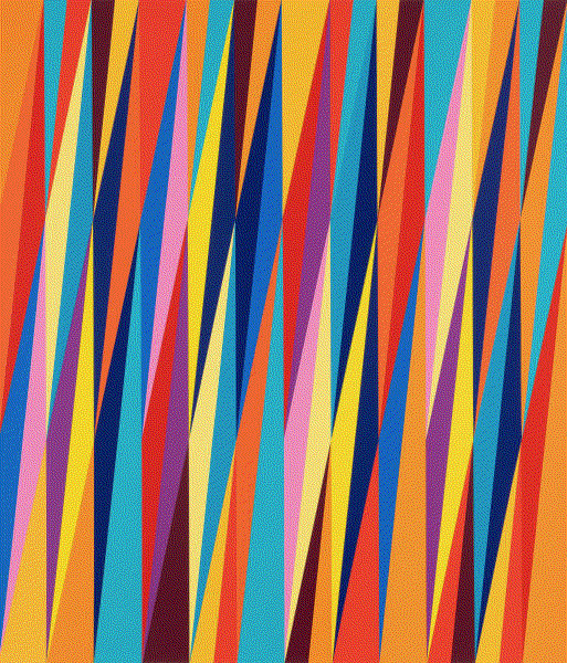 Odili Donald Odita. FIREWALL (ONE), 2023