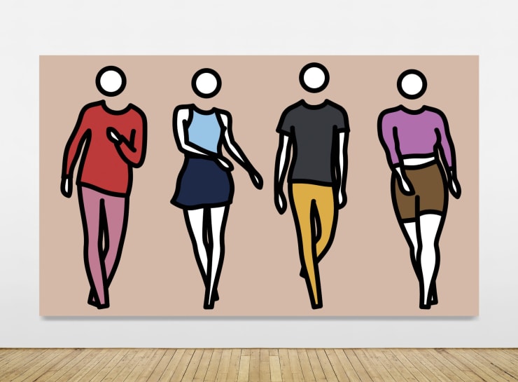 Julian Opie. Dance 2-Step 2, 2022