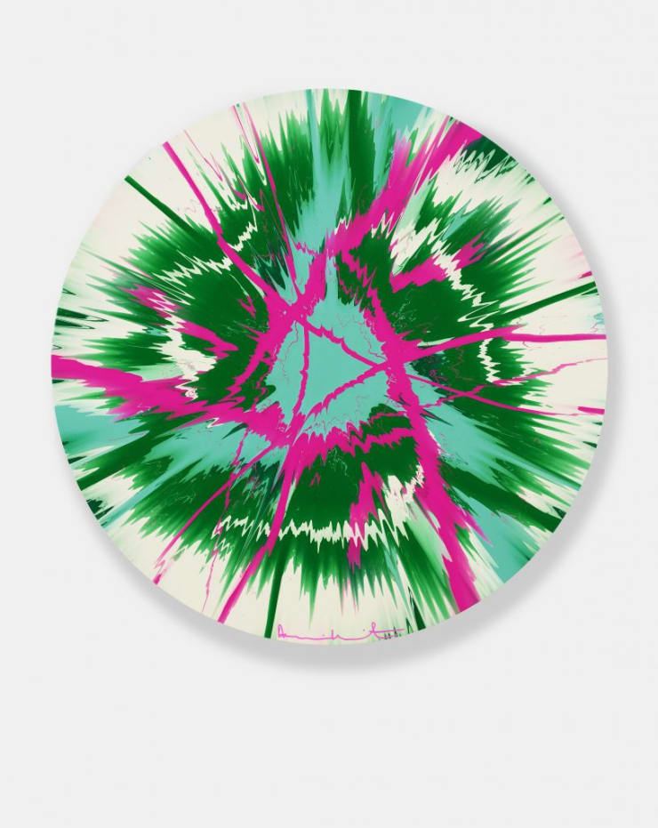 Damien Hirst. A.I. Generated Beautiful Painting, 2023