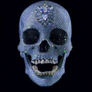 Available at VFA: Damien Hirst For the Love of God-Lenticular 2012 Digital print on PETG plastic 23.5 X 15.75 in. Edition of 5000