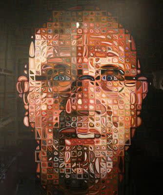 Chuck Close Self Portrait, 2011 Silkscreen 66-1/2 X 55 in., Edition of 80