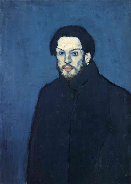 Pablo Picasso. Self-Portrait, 1901 Image: Public Domain