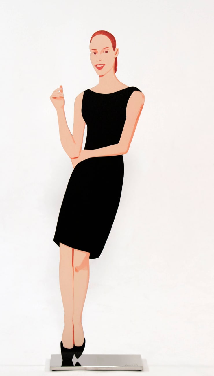 Alex Katz Ulla from Black Dress, 2017 Aluminum sculpture 23.75h inches Edition of 35 For sale at VFA