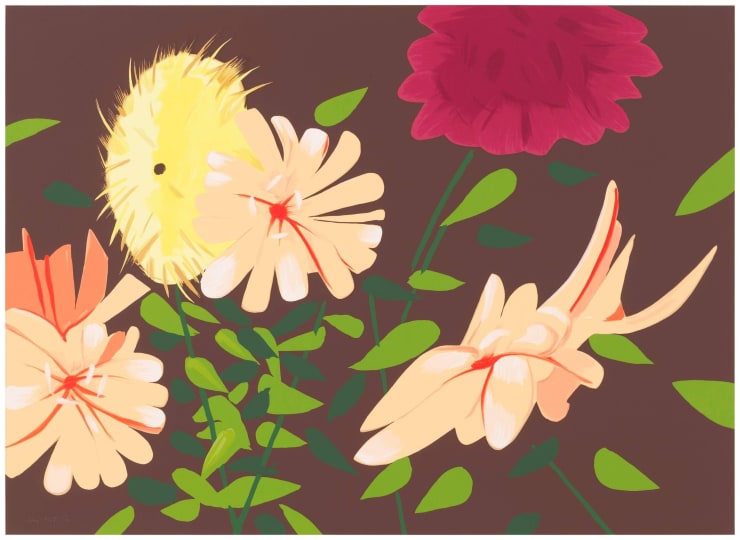 Alex Katz Late Summer Flowers, 2013 38 color silkscreen 40 X 55 in. Edition of 50