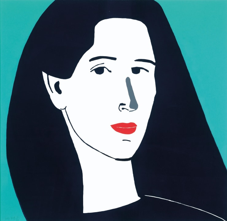 Alex Katz Diana, 2014 Linocut 36.25h X 37.5w in. Edition of 70