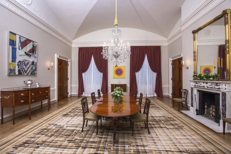 The Old Family Dining Room of the White House, Feb. 9, 2015. The room opens to public view for the first time in White House history Tuesday, February 10, 2015. (Official White House Photo by Amanda Lucidon) CC0 1.0 Universal (CC0 1.0) Public Domain Dedication