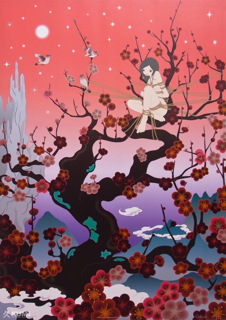 Chiho Aoshima Japanese Apricot 2, 2005 Lithograph 31 X 22 inches Edition of 300 For sale at VFA