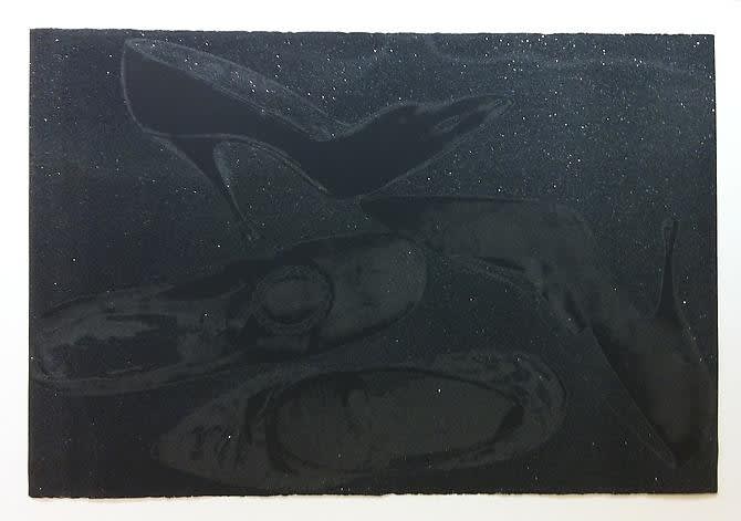 Andy Warhol Shoes – Deluxe Edition (F&S ll.248), 1980 Screenprint w/Diamond Dust on Arches Aquarelle 40.25h X 59.5w inches Edition of 10 w/1PP For sale at VFA