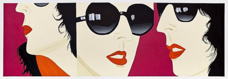 Alex Katz Marissa, 2017 Woodcut/Linocut 21.75h x 65.50w in 42 For sale at VFA