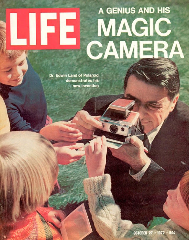 Dr. Edwin Land had just introduced the Polaroid to the world – Life magazine put Land and the SX-70 on the cover of a 1972 issue.