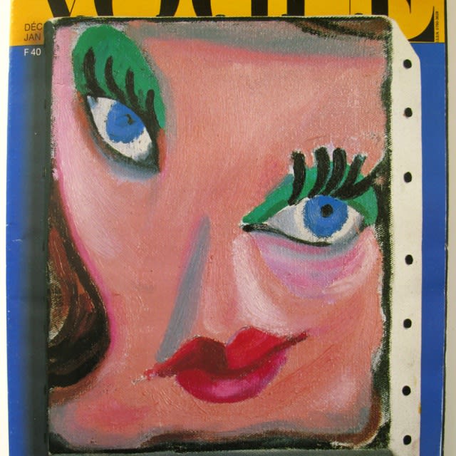 1985 French Vogue, cover by David Hockney