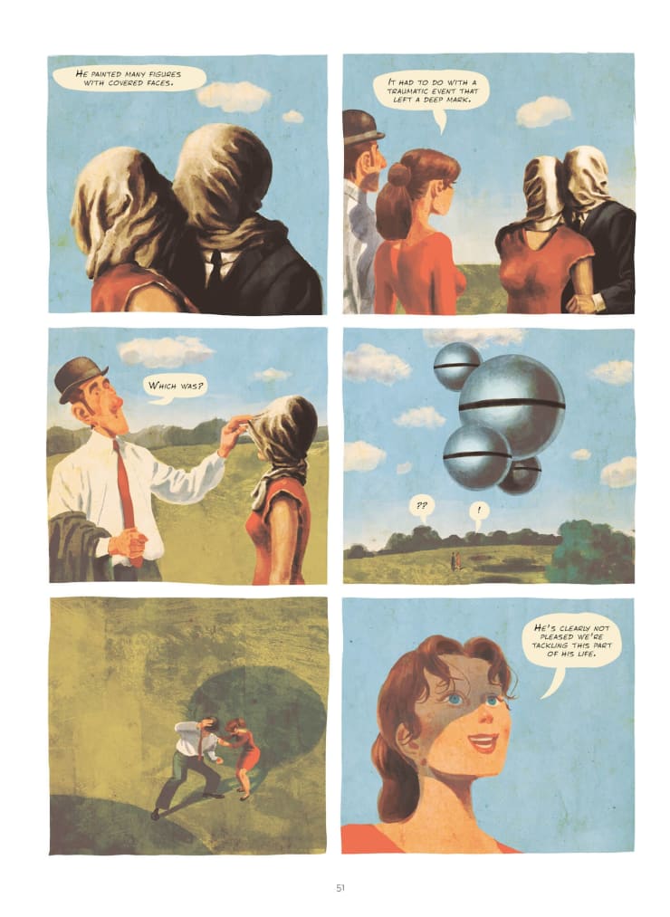 A page from Magritte: This is not a Biography