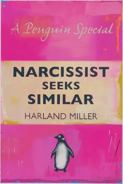 Harland Miller Narcissist, 2021 Etching Relief 84 X 57in 213.4 X 144.8 cm Edition is 50