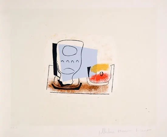 Available at VFA: Pablo Picasso Natura Morte Au Verre, 1924-1982 Lithograph 22 X 29 ins 55.88 X 73.66 cm