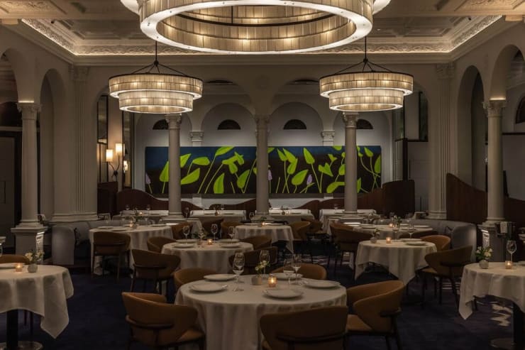 Alex Katz Flowers at Restaurant Daniel on Park Avenue