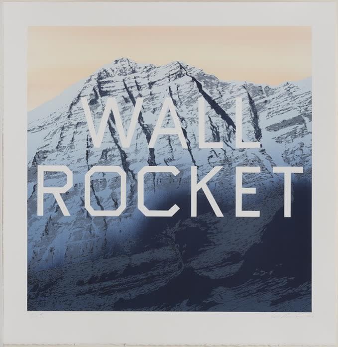 Available at VFA Ed Ruscha Wall Rocket, 2013 Lithograph, 28.75 X 28 in., Edition of 60