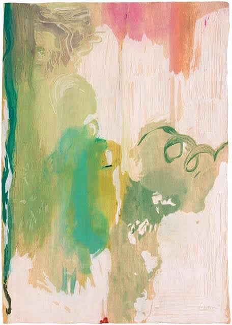 Helen Frankenthaler Snow Pines, 2004 Thirty-four water based color Ukiyo-e style woodcut 37.50h x 26w in 10/65 Available at VFA
