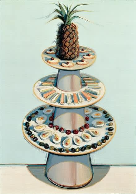 Wayne Thiebaud Pineapple Tray, 1972/1990/1992 San Francisco Museum of Modern Art.