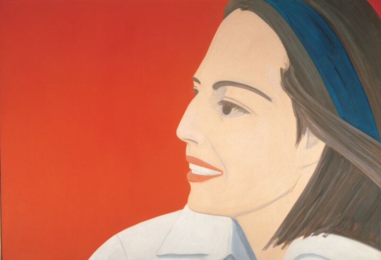 Alex Katz The Red Smile, 1963 Oil on Linen, 200x 291 cm / 79 x 115 in
